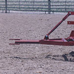 tongue with screw jack for arena harrow